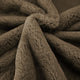 Heavy Faux Fur Throw, Chocolate, 50"x60"