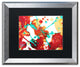 'Paint Party 1' Matted Framed Art, Silver Frame, Black Matte, 20x16