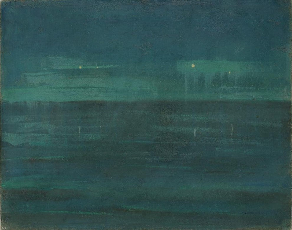 Mikalojus Ciurlionis Sea at Night, 20"x25" Wall Decal