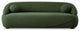 Borsan Modern Luxury Japandi Style Boucle Fabric Curvy Sofa Couch in Green