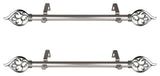 Clair Side Curtain Rods 12-20", Satin Nickel