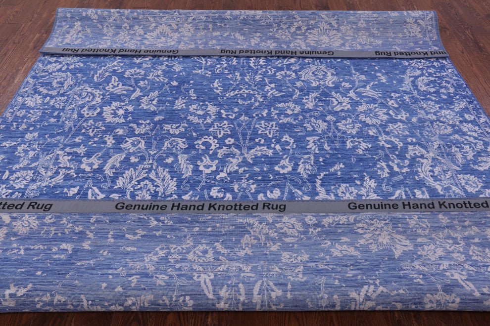 8' 0" X 10' 1" Persian Wool & Silk Hand Knotted Rug - Q15798