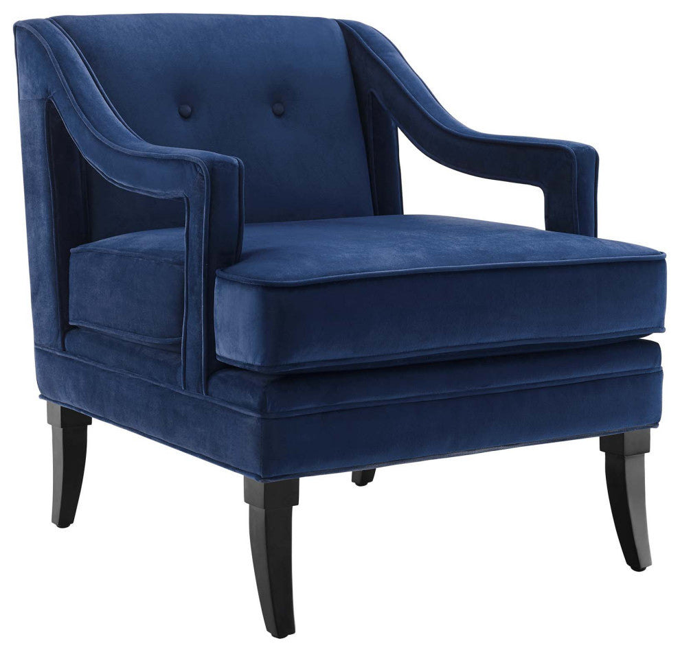 Concur Living Room Set Performance Velvet Set of 2 - Navy