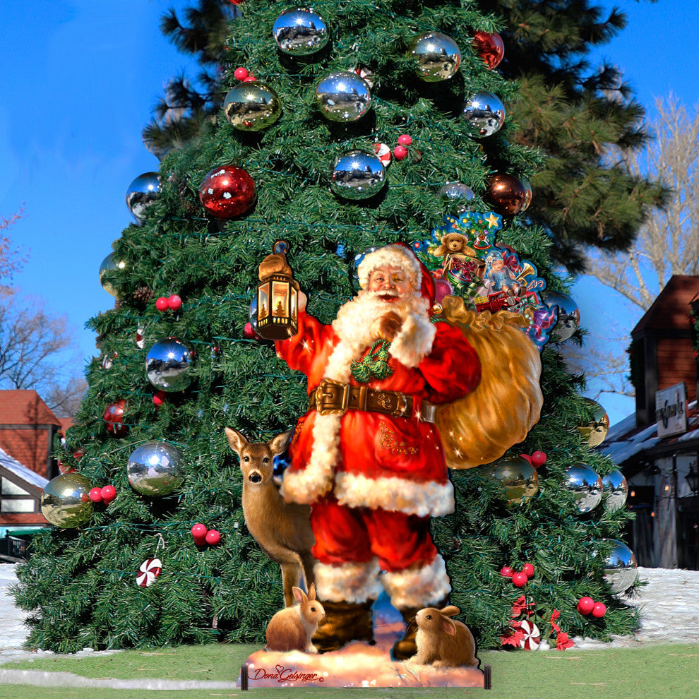 Woodland Santa Home and Outdoor Decor by Dona Gelsinger