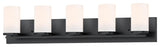Maxim 10285SW Lateral 5 Light 34"W Bathroom Vanity Light - Black