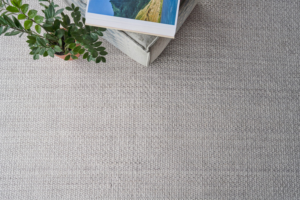 Gamma Indoor/Outdoor Handmade Flatwoven PET yarn Beige Area Rug, 12'x15'