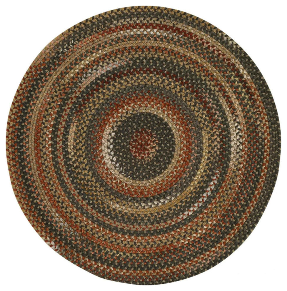 Capel Manchester Brown Hues 0048_700 Braided Rugs - 9' 6" Round