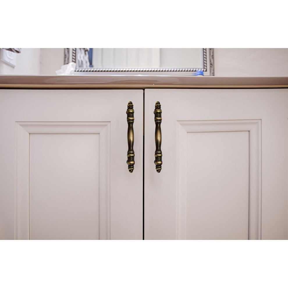 Mascot Hardware 3'' CTC Antique Brass Cabinet Drawer Pull - Pack of 10