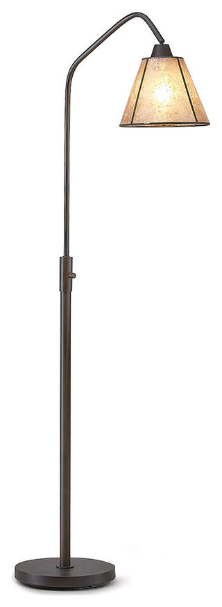 Midtown LED Vintage Dimmable Arch Floor Lamp, Dark Bronze/Mica