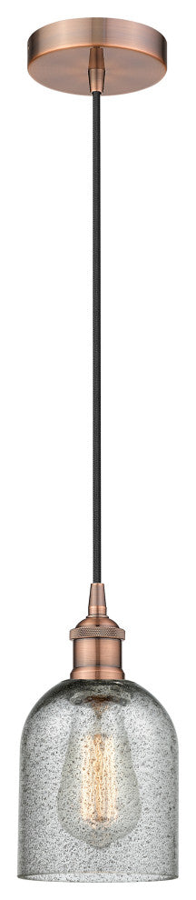 Innovations 616-1P-AC-G257-LED 1-Light Mini Pendant, Antique Copper