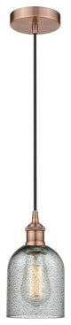 Innovations 616-1P-AC-G257-LED 1-Light Mini Pendant, Antique Copper