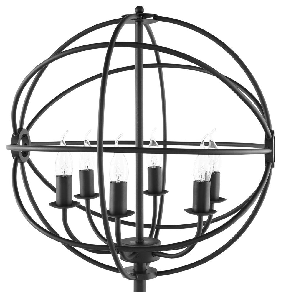 Modern Urban Contemporary Table Lamp, Black Steel