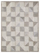 7' X 9' Gray Geometric Stain Resistant Indoor Outdoor Area Rug