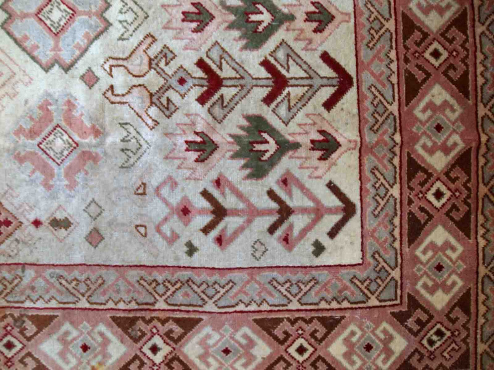 Handmade Vintage Turkish Sivas Rug, 6.5'x8.9', 199cmx274cm 1960s