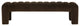 Safavieh Couture Bellisima Channel Tufted Bench, Dark Brown