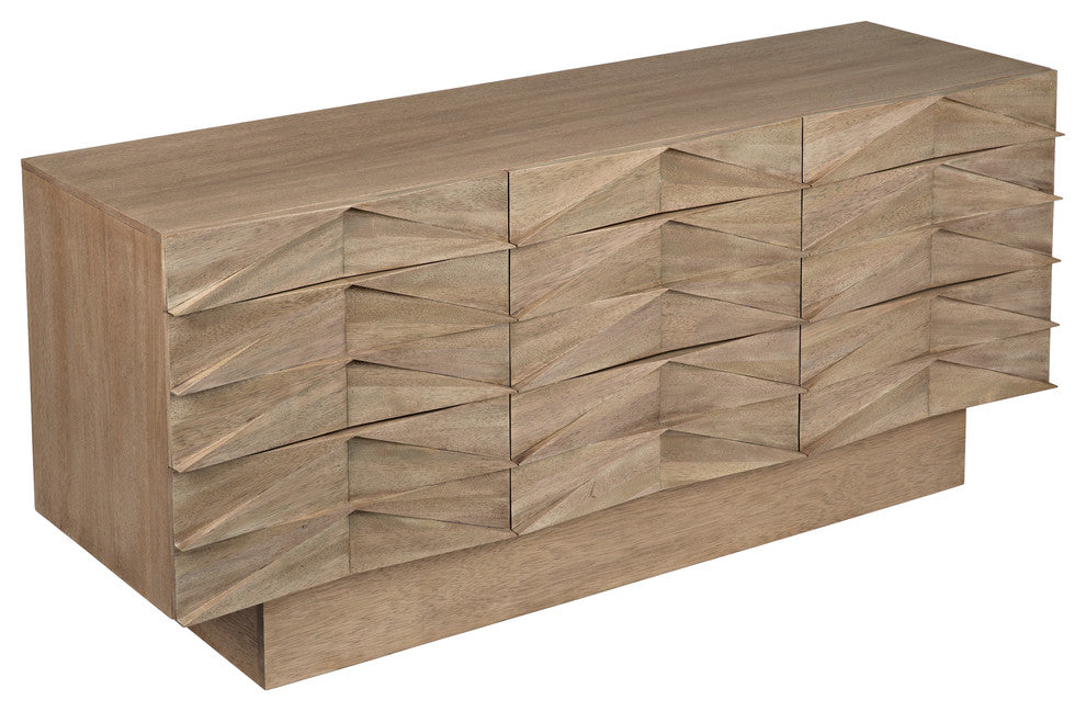 NOIR Furniture - Drake Sideboard, Washed Walnut - GCON306WAW