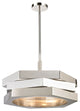 Facet 3-Light Pendant, Polished Nickel