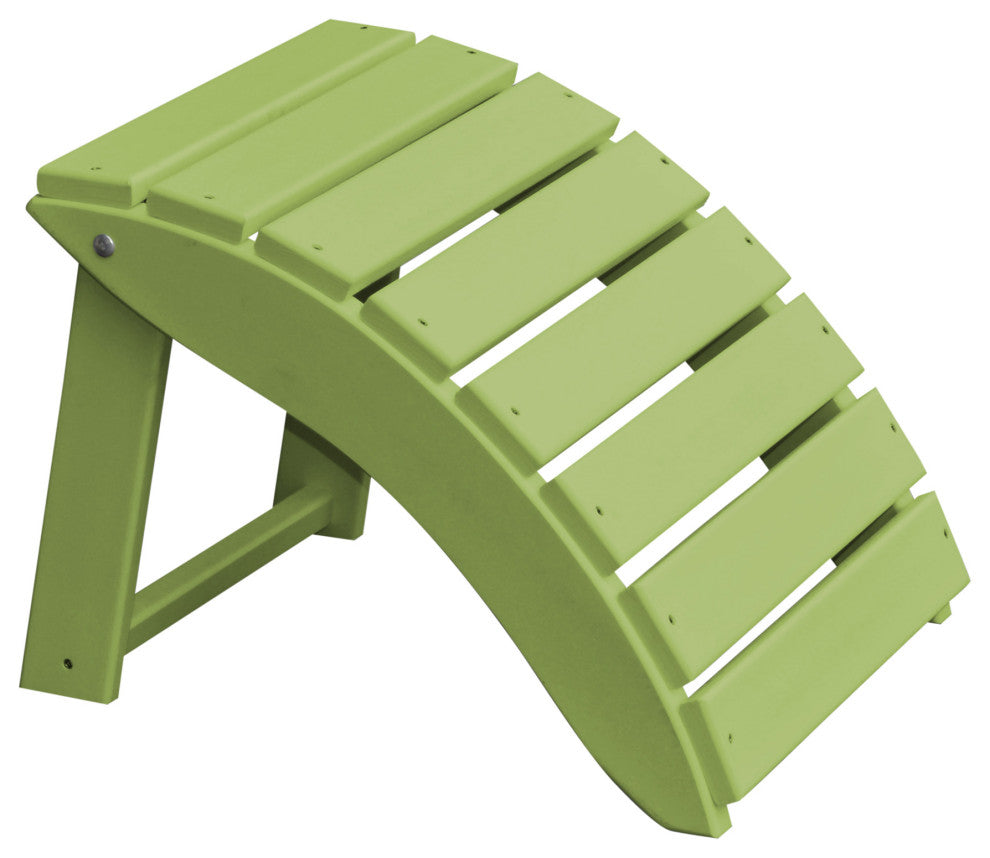 Poly Folding Ottoman, Tropical Lime