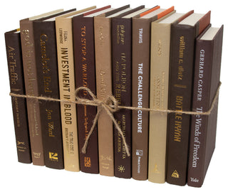 Decorative Books - Chocolate Book Bundle - 1 foot of Brown Books