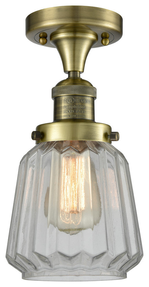 Innovations Lighting 517-1Ch-Ab-G142-Led 1 Light Dimmable Led Flush Mount