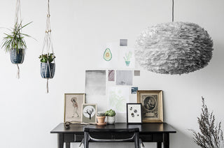 Eos X-Large Hardwired Pendant, Black/Gray