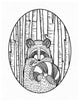 "Forest Friends II Black and White" Paper Print by Elyse DeNeige, 30"x37"