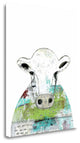 "Collage Cow II" By Sarah Ogren, Giclee Print on Gallery Wrap Canvas