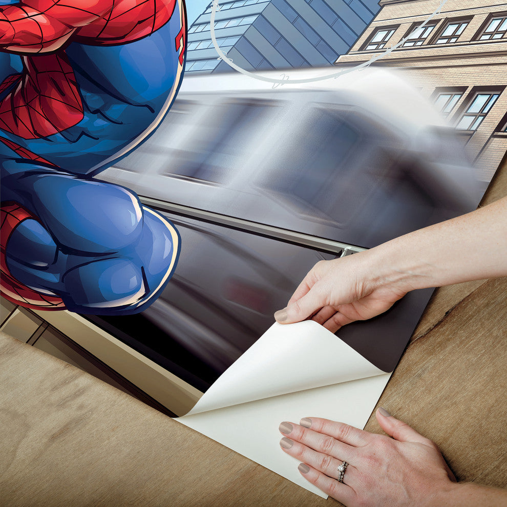 Blue Marvel Spider-Man Peel & Stick Wallpaper Mural