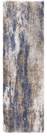 Noori Rug Shag Ridley Blue/Gold Runner