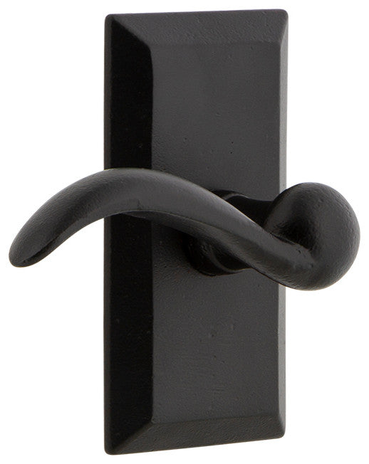 Ageless Iron Vale Plate Double Dummy With Tine Lever, Black Iron