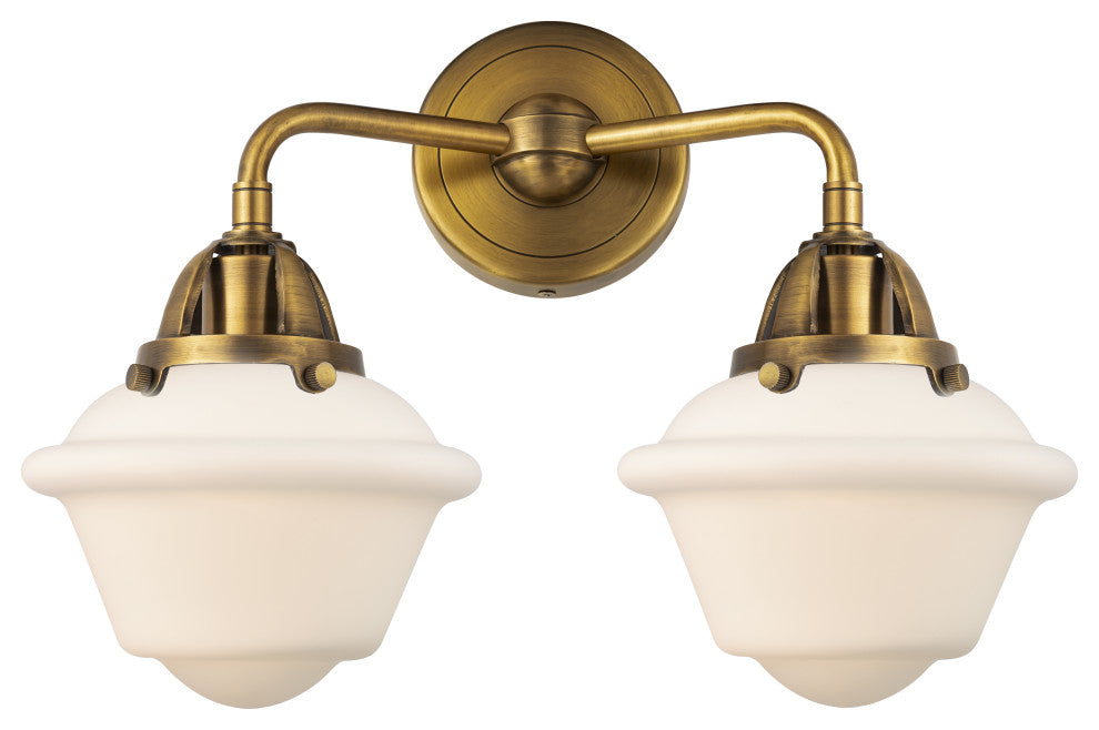 288-2W-BB-G531 2 Light 15.5" Bath Vanity Light, Brushed Brass