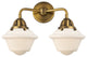 288-2W-BB-G531 2 Light 15.5" Bath Vanity Light, Brushed Brass