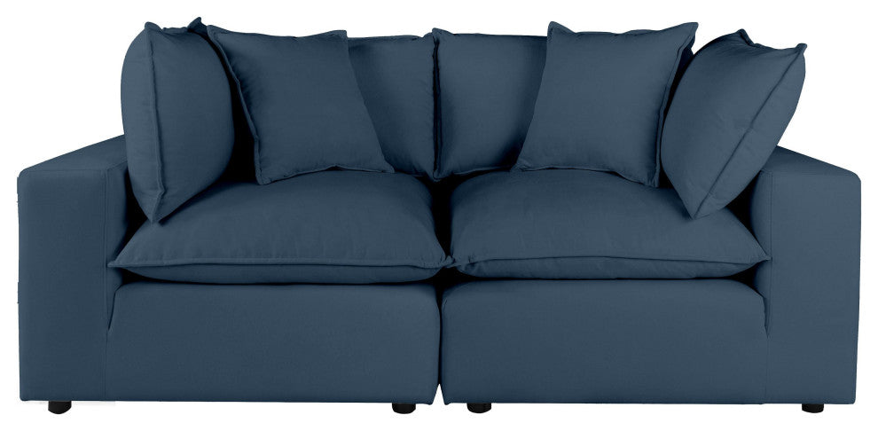 Cali Modular Loveseat, Navy