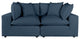 Cali Modular Loveseat, Navy