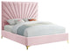 Eclipse Velvet Bed, Pink, Queen