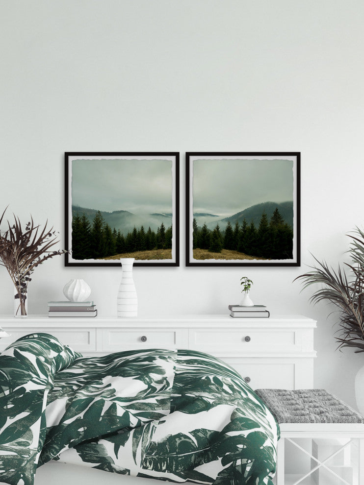 Goodbye Winter Diptych, 2-Piece Set, 32x32 Panels