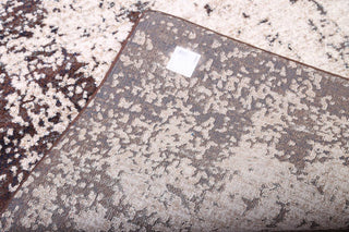 Transitional Distressed Oriental Stripes Area Rug, Beige, 6x9'