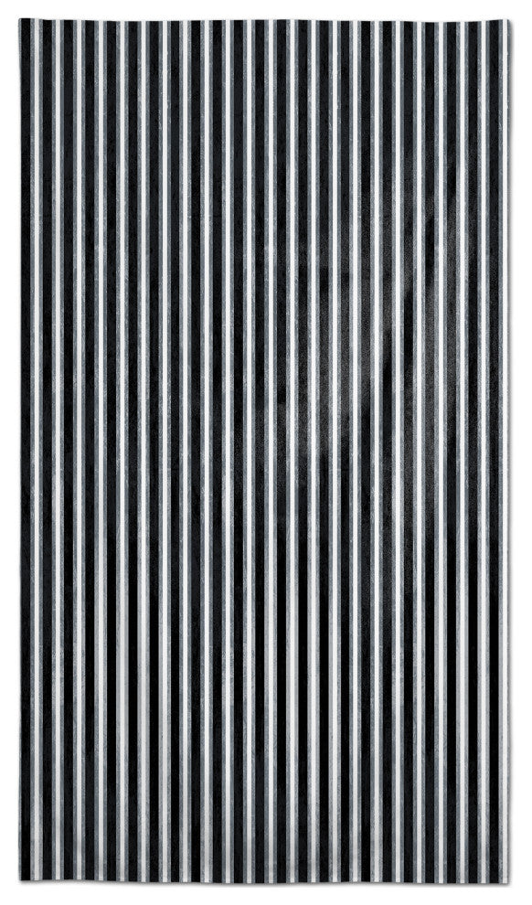 Black Stripes 58 x 102 Outdoor Tablecloth