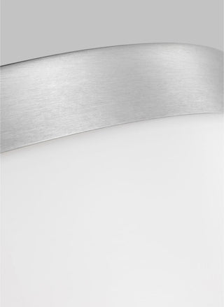 Generation Lighting 7569093S Rhett 12"W LED Flush Mount Drum - Brushed Nickel