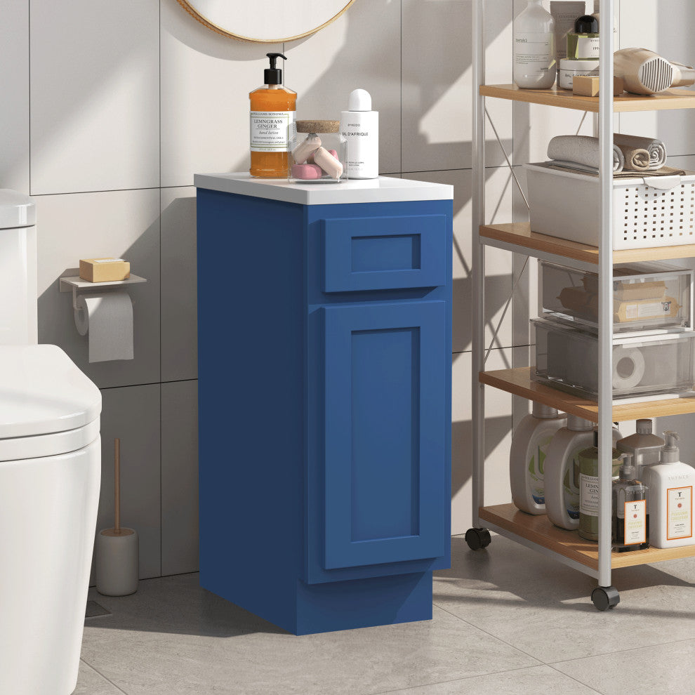Vanity Art Vanity Cabinet Only, 12", Blue