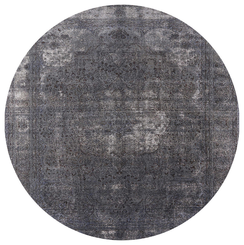 Ahgly Company Indoor Round Mid-Century Modern Area Rugs, 6' Round
