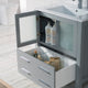 Sydney 30" Vanity Set With Mirror, Metal Gray No Mirror