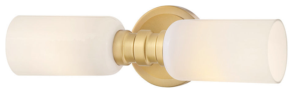 Lark Naomi Medium Two Light Sconce, Lacquered Brass