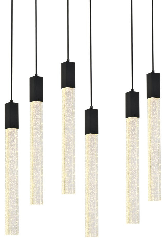Wade 6-Light Pendant, Black