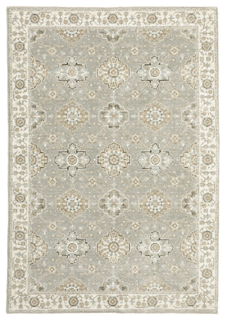 Oriental Weavers Andorra Grey/ Ivory Oriental Indoor Area Rug 3'3"X5'2"