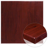 36" Square Resin Mahogany Table Top