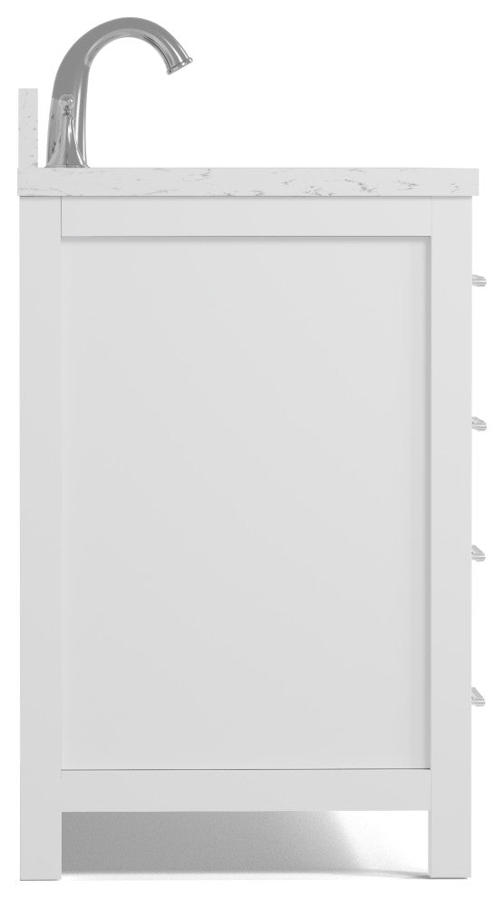 Caroline Bath Vanity with Cultured Marble Top