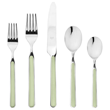 Fantasia Flatware Set, Sage, 5 Pcs.