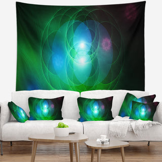 Merge Colored Spheres. Abstract Wall Tapestry, 92"x78"