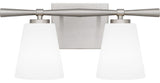 Brindley 2-Light Bath, Brushed Nickel